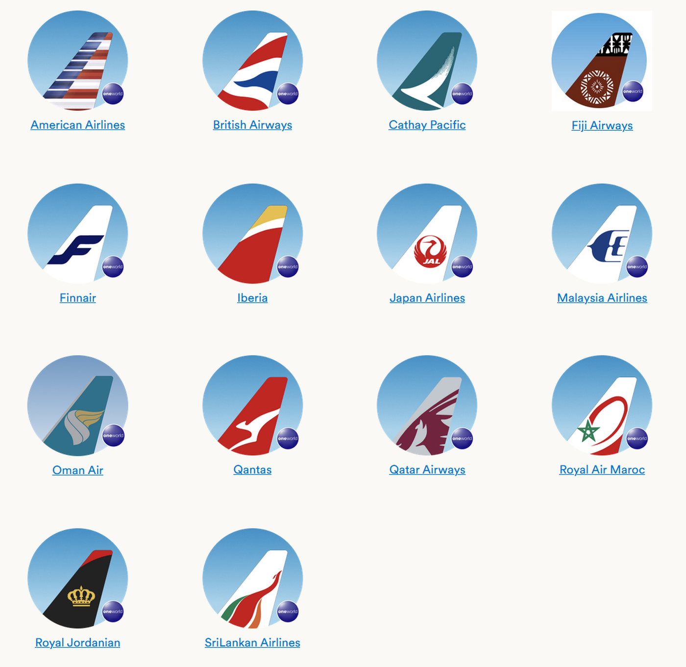 Alaska airlines oneworld partners