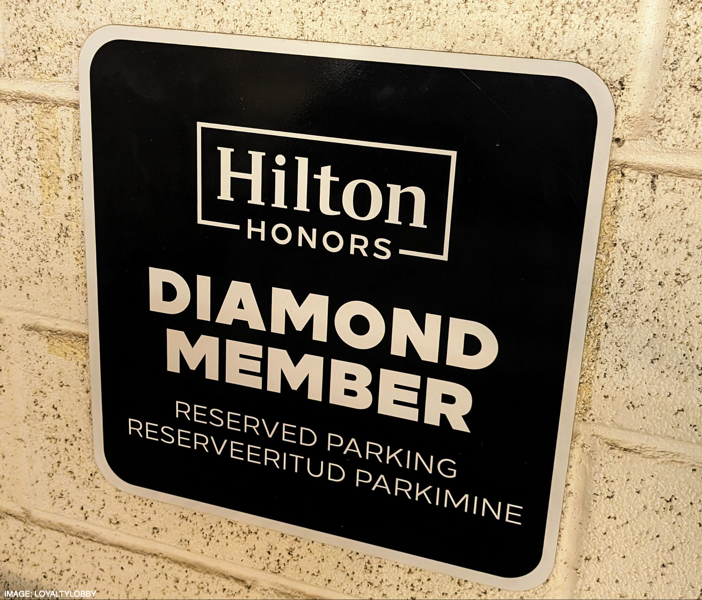 Hilton diamond member parking