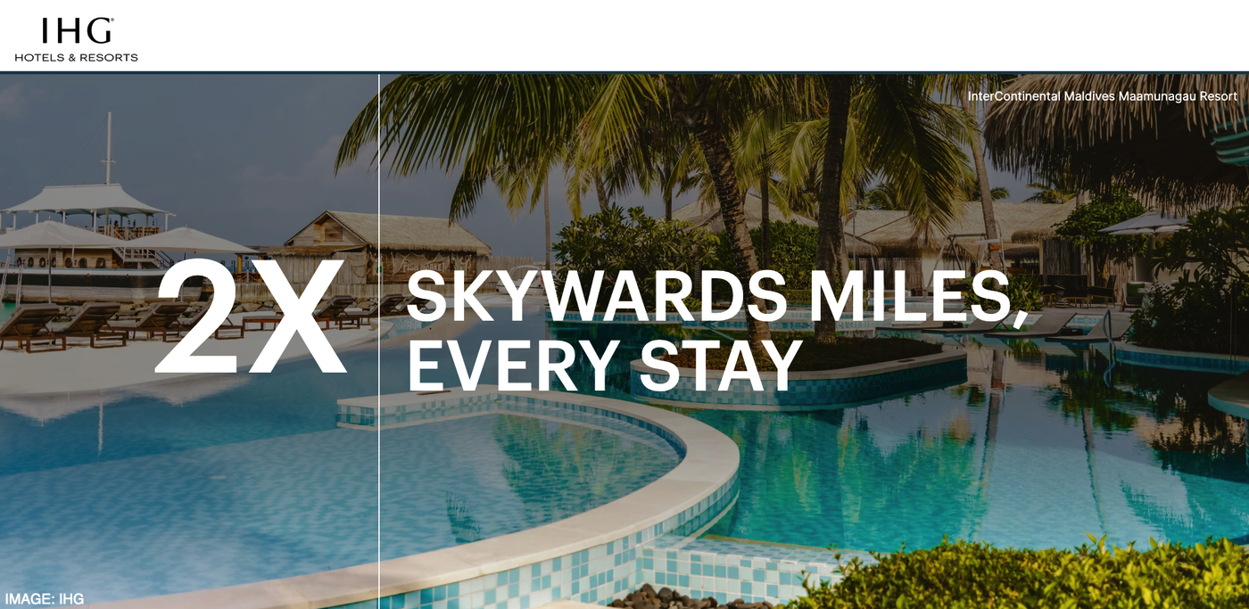 Ihg one rewards emirates skywards double miles offer fall 2026