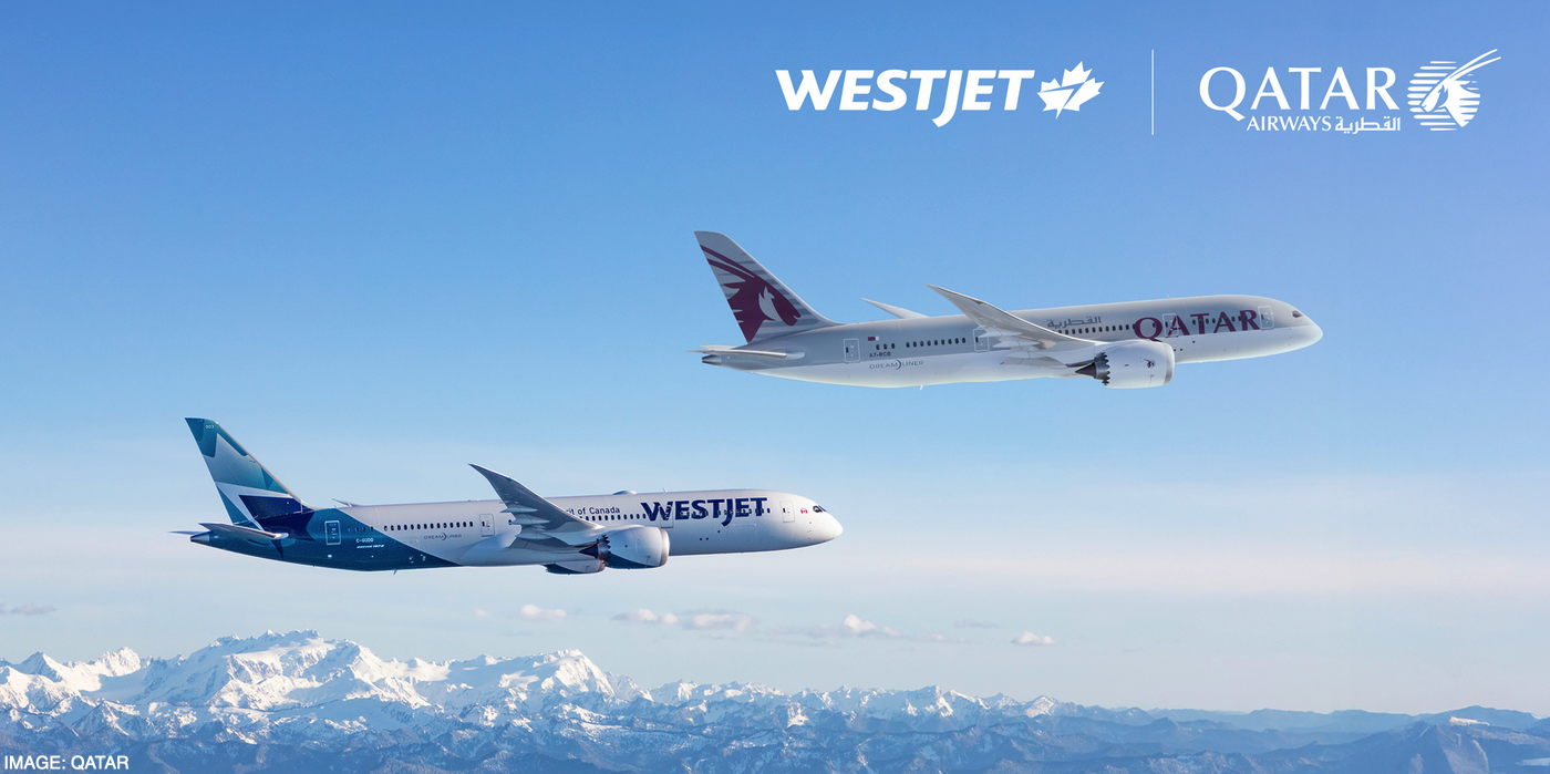 Qatar airways westjet