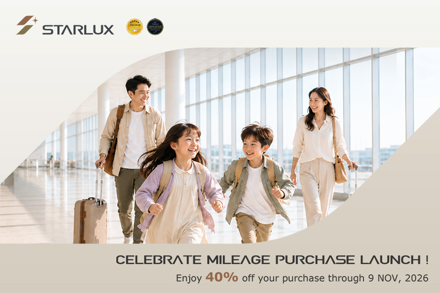Starlux buy miles purchase bonus october 2026