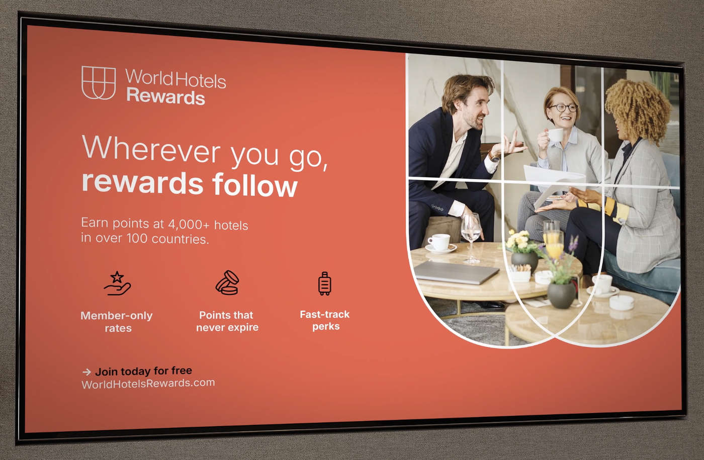 Worldhotels rewards tv